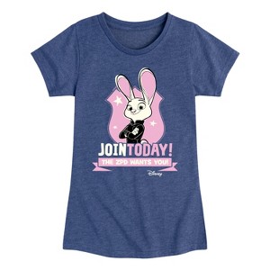 Girls' - Disney - Zpd Wants You Fitted Short Sleeve Graphic T-Shirt - 1 of 4