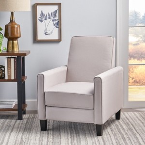 KTMBDW Linen Recliner Sofa Push Back Recliner Chair Adjustable Modern Single Reclining Chair Upholstered Sofa for Living Room, Bedroom - 1 of 4