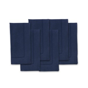 Solino Home Linen Classic Hemstitch Dinner Napkins - 1 of 4