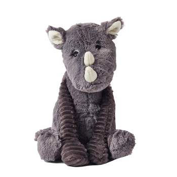 TriAction Toys Les Delingos Original Plush Animal | Grobisou the Grey Rhino