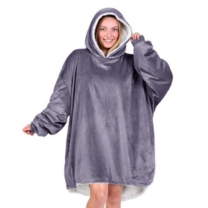 The Bare Homey - Adult Wearable Blanket - Fleece Side Pockets - 1 of 4
