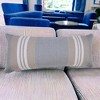 14" X 36" Beige and Gray Lumbar Throw Pillow - 2 of 4