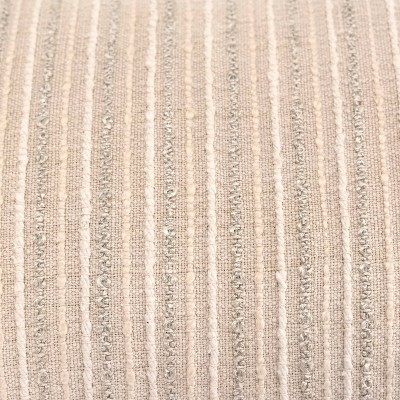 Beige Rectangular Woven Cotton Lumbar Pillow