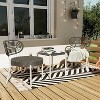 GustoWave 3-Piece Rattan Bistro Set, All-Weather Patio Furniture For Porch/Lawn/Garden - 2 of 4