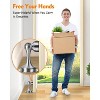 DOMETOUR Magnetic Door Stopper, Wall & Floor Mount Door Holder, Silver, 2 Pcs - 3 of 4