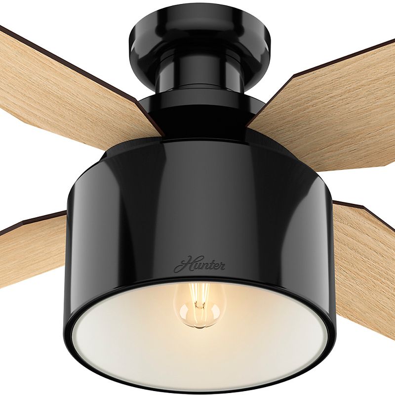 52" Cranbrook Low Profile Ceiling Fan with Remote (Includes Light Bulb) - Hunter Fan, 4 of 13