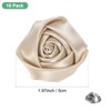 Unique Bargains Handmade Men Suits Formal Boutonnieres Wedding Corsage Lapel Pin Flower Brooch Butterfly Buckle 16 Pcs Khaki - 3 of 4