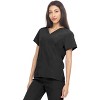 Hey Collection Women's Stretch V-Neck Medical Scrub Top with Princess Seam - 4 of 4