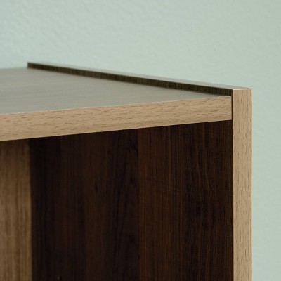 Adjustable Summer Oak 3-Shelf Wooden Bookcase