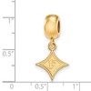 Black Bow Jewelry 14k Yellow Gold Plated Sterling Silver Furman Paladins NCAA Bead Charm - 2 of 3
