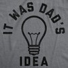 It Was Dads Idea Baby Bodysuit Funny Sarcastic Graphic Novelty Jumper For Infants - Crazy Dog Baby Bodysuit - 2 of 4