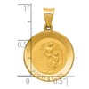Black Bow Jewelry 14k Yellow Gold Hollow Guardian Angel Medal Pendant - 4 of 4