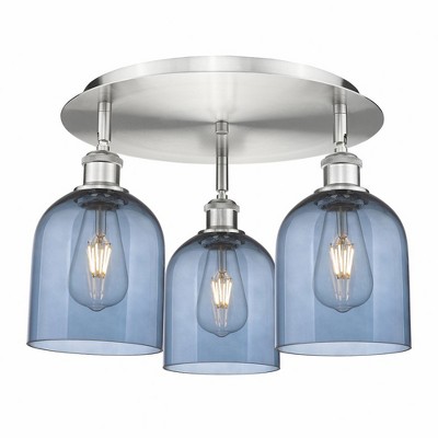 Bella - 3 Light Flush Mount In Industrial Style-10.5 Inches Tall and 17.25 Inches Wide