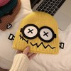 Anna-Kaci Women's Knitted Beanie with Cartoon Monster Eye Design - Cute & Warm Winter Hat for Cold Weather - 3 of 3