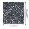 INSPIRE CHIC Women's Floral Printed Blended Cotton Small Square Neck Scarves 21.7x21.7" 1Pc - 3 of 4