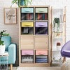 Sorbus 11 Inch 6 Pack Collapsible Fabric Storage Bins with Clear Window - for Organizing Clothes, Toys, Books, Shelves, Closets & more - 2 of 4