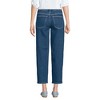 Lands' End Women's Soft Denim Mid Rise Relaxed Straight Crop Jeans - 2 of 3