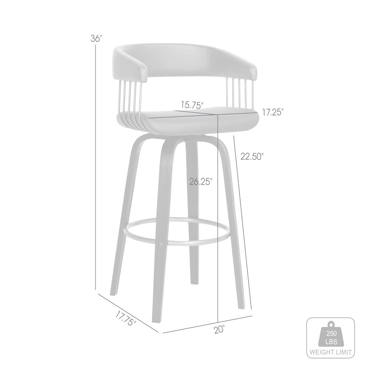 Topanga Upholstered Barstool - thumbnail 10