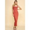 Slickblue Women’s Tank Maxi Dress, Square Neck with Low Back, Fitted Sleeveless Style, Color Options, Size S-L - 2 of 4
