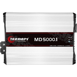 TARAMPS 5000 Watt Mono Car Audio Amplifier w/2-ohm capability w/built-in Low High Pass Filters and Bass Boost MD5000.2 - 1 of 1