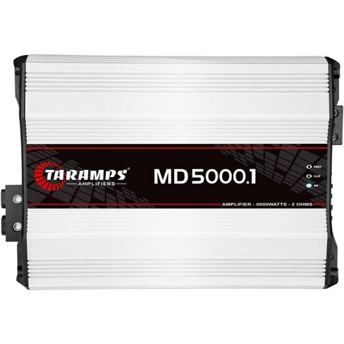 TARAMPS 5000 Watt Mono Car Audio Amplifier w/2-ohm capability w/built-in Low High Pass Filters and Bass Boost MD5000.2 - image 1 of 1