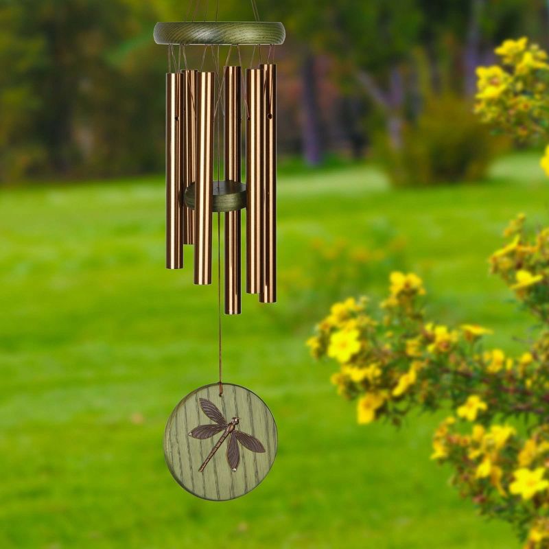 Woodstock Windchimes Habitats Chime Green, Dragonfly, Wind Chimes For Outside, Wind Chimes For Garden, Patio, and Outdoor Décor, 17"L, 3 of 9