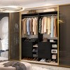 Aheaplus 30'' Freestanding Closet Organizer with Hanging Rods and Drawers, Closet System with Storage Shelves - 2 of 4