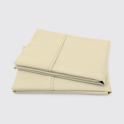 Pale Yellow 1000 Thread Count Cotton Standard Pillowcase Set