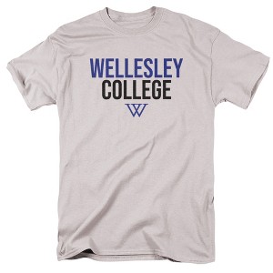 Men's Wellesley College Official Stacked T-Shirt - 1 of 4