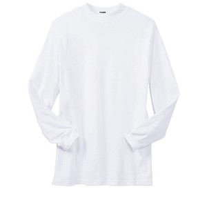 KingSize Men's Big & Tall Mock Turtleneck Long-Sleeve Cotton Tee - 1 of 4