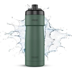 Clean Bottle Sport 20 Insulated Bike Water Bottle with Easy Clean Cap and Easy Squeeze Design, Green - 1 of 4