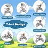 Foldable Baby Tricycle for Kids 7 in 1 Toddler Tricycle Stroller for 1-5 Year Old Baby Trike with Safety Harness - 4 of 4