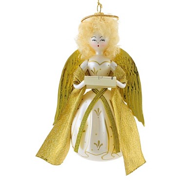 Italian Ornaments 5.5 Inch Heavenly Melody In Gold Tree Ornaments