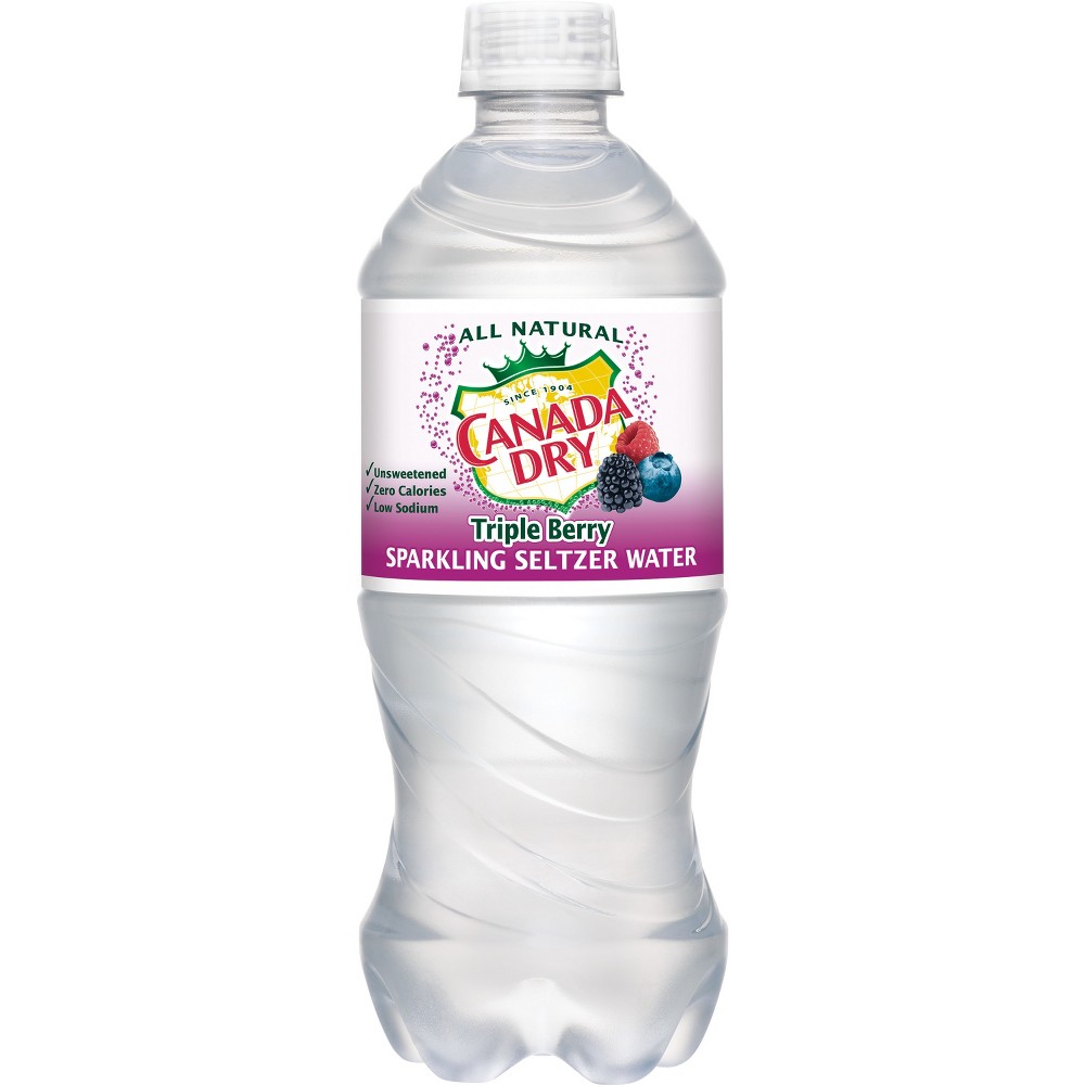 UPC 078000021103 product image for Canada Dry Triple Berry Seltzer Water - 20 fl oz Bottle | upcitemdb.com