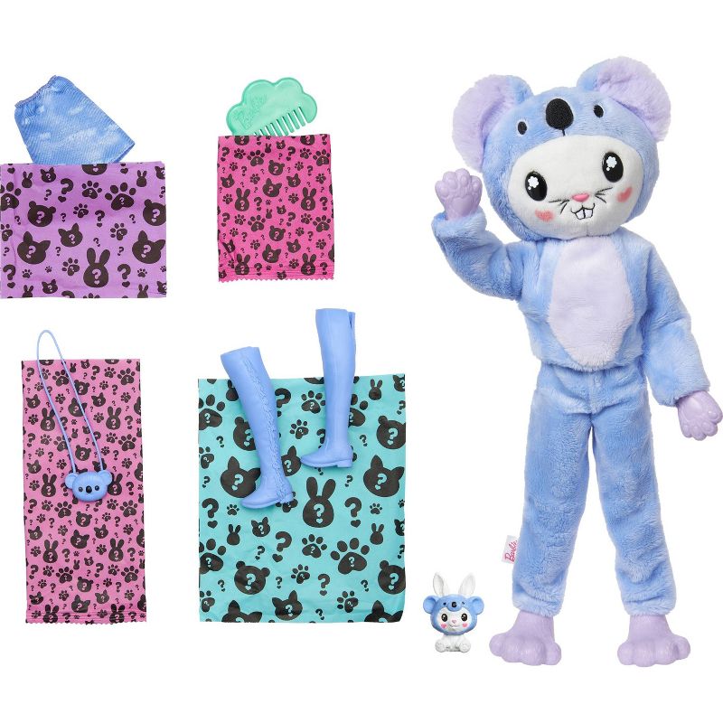 Barbie Cutie Reveal Bunny as a Koala Costume-Themed Doll &#38; Accessories with 10 Surprises, 4 of 7
