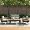 LayinSun 4 Pieces Aluminum Outdoor Patio Furniture Set with Coffee Table, Outside Metal Patio Conversation Sets with Deep Seating and Thick Cushions - 2 of 4