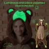Tailwaggz Glow-in-the-Dark Plush Teddy Bear Onesie Pajama for Adults, Unisex Halloween & Cosplay Costume - 3 of 4