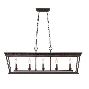 Golden Lighting Davenport 5 Light Linear Pendant - 1 of 2