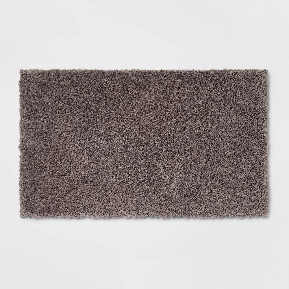 20inx34in Antimicrobial Bath Rug Dark Gray - Threshold™