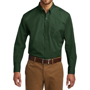 Mafoose Men's Classic Long Sleeve Stain Release Carefree Poplin Woven Shirt - 1 of 4
