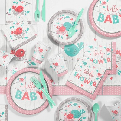 baby shower plates and cups