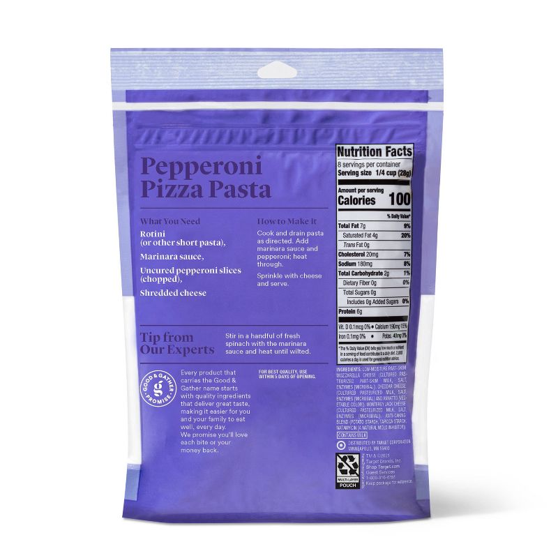 Finely Shredded Pizza Blend Cheese - 8oz - Good & Gather&#8482;, 3 of 5