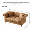 GDFStudio Eliot Mid Century Modern Upholstered Chesterfield ‌Sofa - 3 of 4