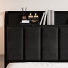 VECELO Twin/Full/Queen Size Metal Frame Platform Bed Frame with Storage Charging Station, Black/Gray - 4 of 4