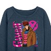 Women's - Marvel - X-Men Gabmit With Logo Lightweight French Terry Wide Neck Long Sleeve Graphic Shirt - 2 of 4