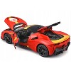 Ferrari SF90 Stradale Assetto Fiorano #50 Red with Black Top and Yellow "Race + Play" Series 1/18 Diecast Model Car by Bburago - 4 of 4
