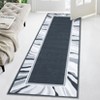 Washable Modern Bordered Rug Non Slip Low Pile Rug Soft Throw Floor Cover Foldable Indoor Carpet for Living Room Bedroom Playroom Nursery - 4 of 4