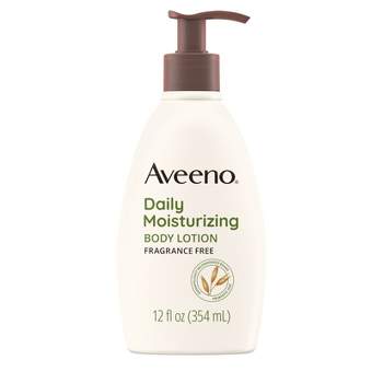 Aveeno Daily Moisturizing Lotion For Dry Skin with Soothing Oats and Rich Emollients, Fragrance Free - 12 fl oz