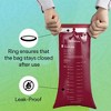 FifthPulse Disposable Burgundy Emesis Bags, Barf Bags for Kids & Adults, Vomit Bags for Traveling, Great for Motion Sickness & Nausea - 3 of 4