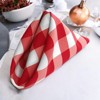 Slickblue Gingham Checkered Napkins 18"x18", Reversible, Yarn-Dyed Polyester, 9 Color Options – Pack of 4 or 10 - 3 of 4